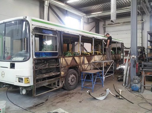 Ремонт автобусов, замена стекол, ремонт кузова стоимость ремонта и где отремонтировать - Псков