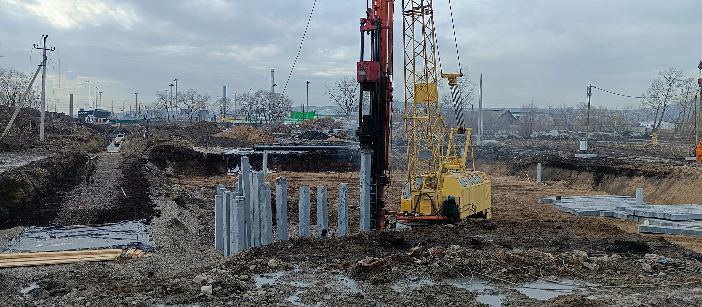 Аренда сваебоя для забивки бетонных свай в Новоржеве